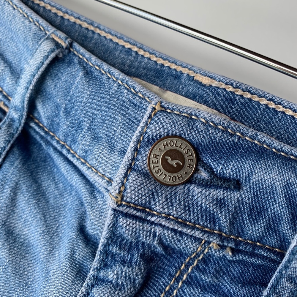 Mid-waist Jean Shorts - Picture 4 of 6